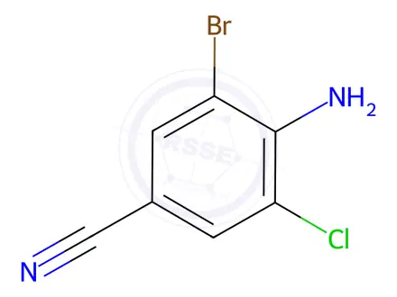 Chemical structure of 4-AMINO-3-BROMO-5-CHLOROBENZONITRILE