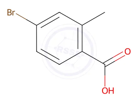 Chemical structure of 4-Bromo-2-methylbenzoic Acid