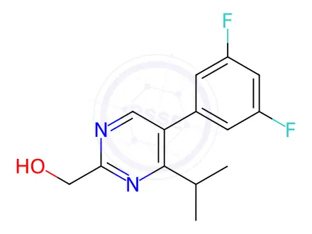Chemical structure of [5-(3,5-Difluorophenyl)-4-isopropyl-2-pyrimidinyl]methanol
