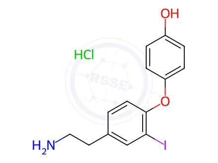 Chemical structure of 3-Iodothyronamine Hydrochloride