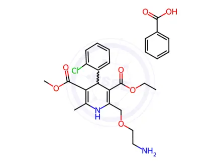 Chemical structure of Amlodipine Benzoate