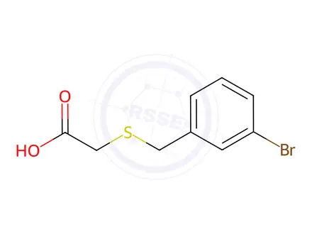 Chemical structure of [(3-bromobenzyl)thio]acetic acid