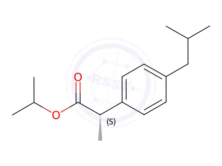Chemical structure of Ibuprofen Impurity 150 ((S)-Ibuprofen Isopropyl Ester)