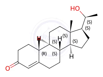 Chemical structure of Progesterone EP Impurity B