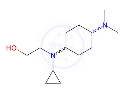 Chemical structure of 2-(Cyclopropyl(4-(dimethylamino)cyclohexyl)amino)ethanol