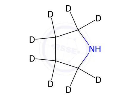 Chemical structure of Pyrrolidine-d8