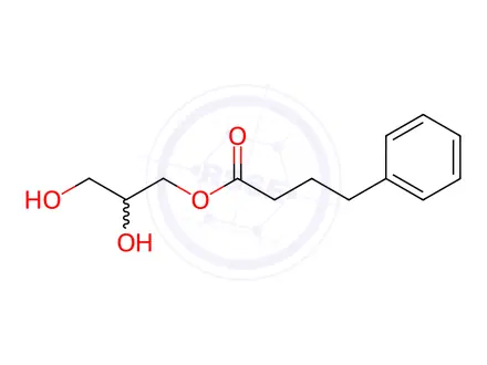 Chemical structure of Glycerol phenylbutyrate Impurity 12