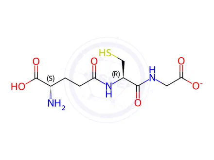 Chemical structure of Glutathione (reduced) sodium salt