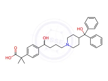 Chemical structure of Fexofenadine in methanol