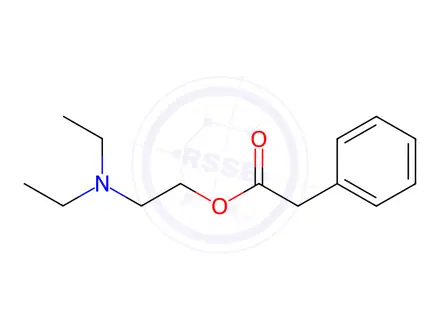Chemical structure of ACETIC ACID, PHENYL-, 2-(DIETHYLAMINO)ETHYL ESTER