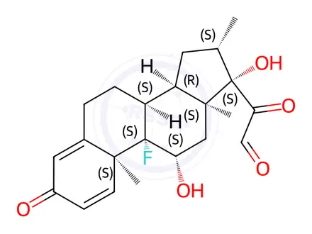 Chemical structure of 21-Dehydro Betamethasone