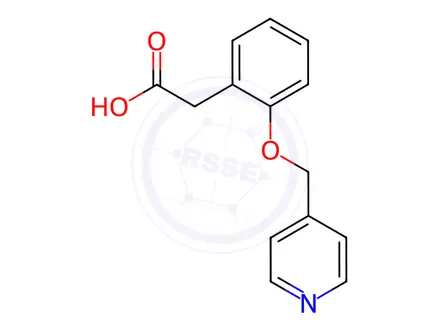 Chemical structure of 2-(2-(Pyridin-4-ylmethoxy)phenyl)acetic acid