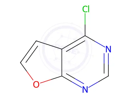 Chemical structure of 4-chlorofuro[2,3-d]pyrimidine