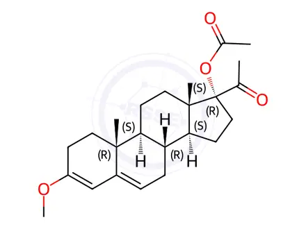 Chemical structure of Chlormadinone acetate Impurity 8(Chlormadinone acetate EP Impurity H)