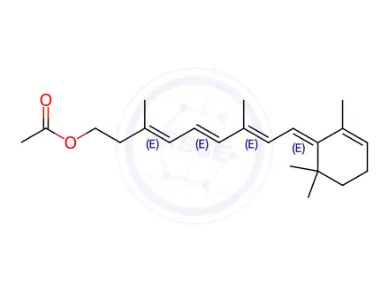 Chemical structure of retro-Vitamin A acetate