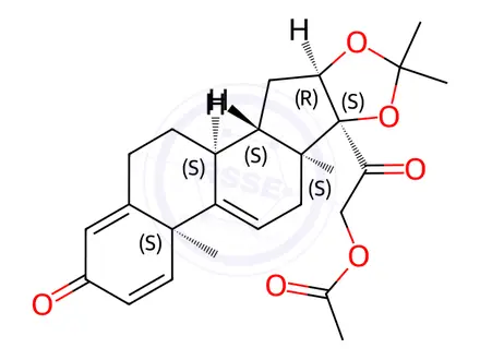Chemical structure of Desonide Impurity 2