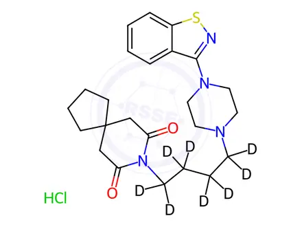Chemical structure of Tiospirone-d8 Hydrochloride