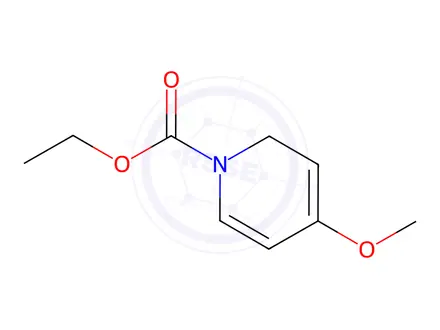 Chemical structure of 1(2H)-Pyridinecarboxylic acid, 4-methoxy-, ethyl ester