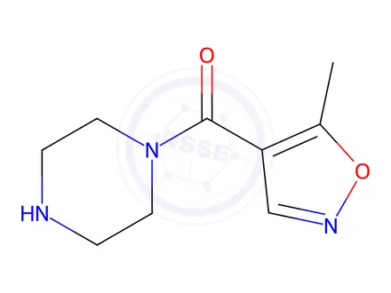 Chemical structure of (5-Methylisoxazol-4-yl)(piperazin-1-yl)methanone