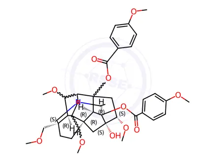 Chemical structure of Liwaconitine