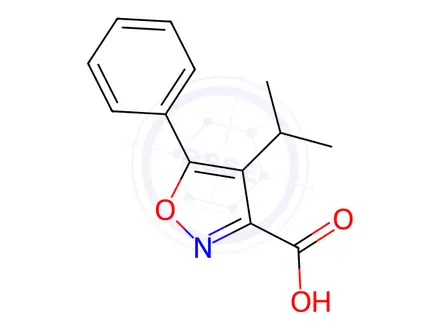 Chemical structure of 4-Isopropyl-5-phenylisoxazole-3-carboxylic acid