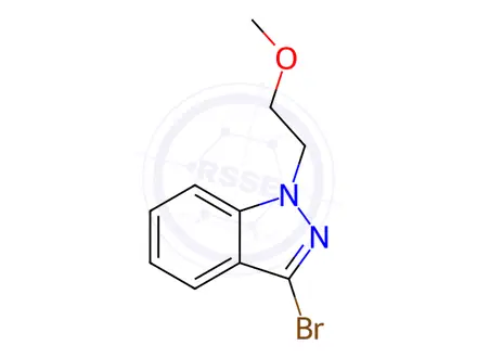 Chemical structure of 3-Bromo-1-(2-methoxyethyl)-1H-indazole