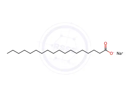 Chemical structure of Sodium Stearate
