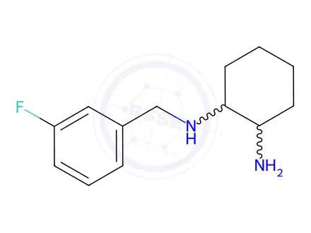 Chemical structure of N-(3-Fluoro-benzyl)-cyclohexane-1,2-diamine hydrochloride