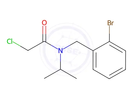 Chemical structure of N-(2-Bromobenzyl)-2-chloro-N-isopropylacetamide