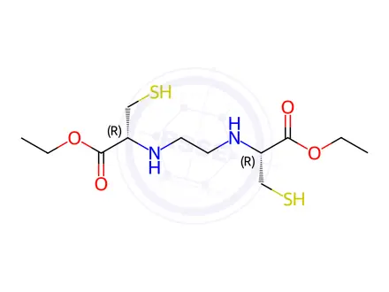 Chemical structure of Ethylene Dicysteine Diester (ECD) Dihydrochloride