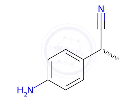 Chemical structure of 2-(4-Aminophenyl)propanenitrile