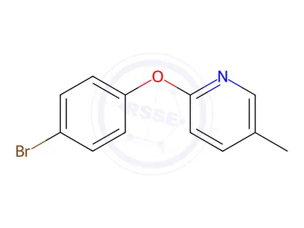 Chemical structure of 2-(4-bromophenoxy)-5-methylpyridine