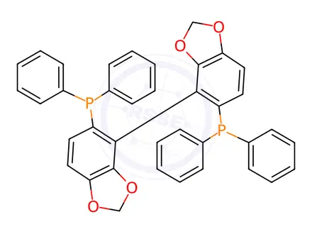 Chemical structure of [(R)-(+)-5,5'-Bis(diphenylphosphino)-4,4'-bi-1,3-benzodioxole][4-cyano-3-nitrobenzenecarboxylato][1,2,3-η-2-propenylIr(III)
