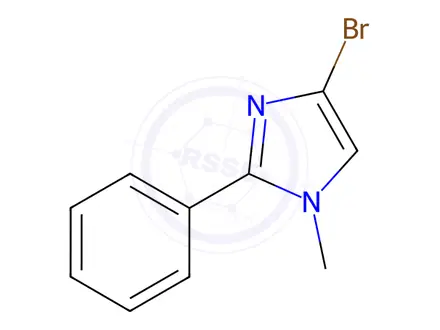 Chemical structure of 4-Bromo-1-methyl-2-phenyl-1H-imidazole