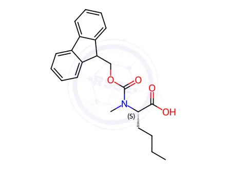 Chemical structure of Fmoc-N-Me-Nle-OH