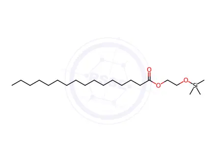 Chemical structure of Palmitic acid 2-(trimethylsilyloxy)ethyl ester