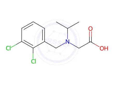 Chemical structure of N-(2,3-dichlorobenzyl)-N-isopropylglycine