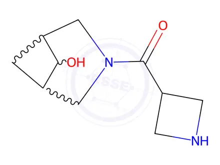 Chemical structure of Azetidin-3-yl(6-hydroxy-3-azabicyclo[3.1.1]heptan-3-yl)methanone