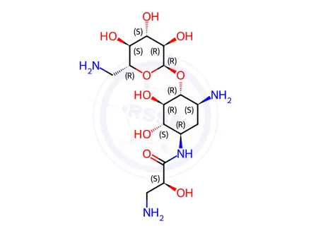 Chemical structure of Isepamicin Impurity 3