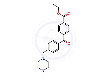 Chemical structure of 4-Carboethoxy-4'-(4-methylpiperazinomethyl)-benzophenone