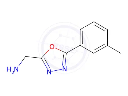 Chemical structure of (5-(m-Tolyl)-1,3,4-oxadiazol-2-yl)methanamine