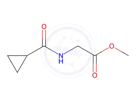 Chemical structure of Glycine, N-(cyclopropylcarbonyl)-, methyl ester (9CI)