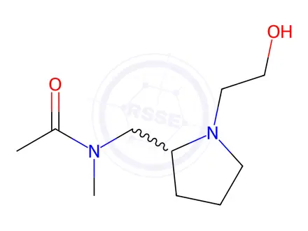 Chemical structure of N-((1-(2-Hydroxyethyl)pyrrolidin-2-yl)methyl)-N-methylacetamide