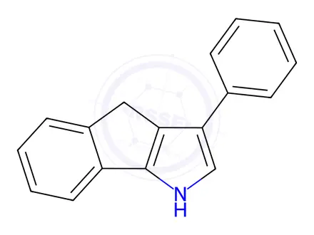 Chemical structure of Indeno[1,2-b]pyrrole, 1,4-dihydro-3-phenyl-