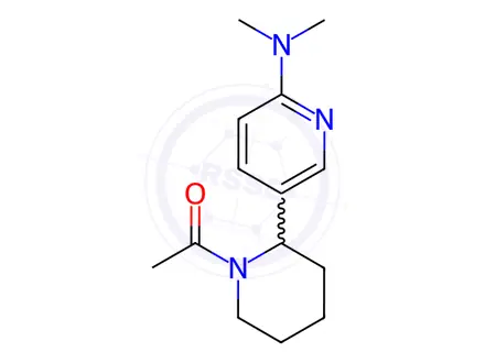 Chemical structure of 1-(2-(6-(Dimethylamino)pyridin-3-yl)piperidin-1-yl)ethanone