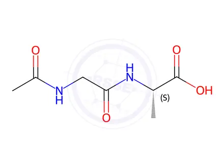 Chemical structure of Alanine, N-acetylglycyl-, free radical from (9CI)