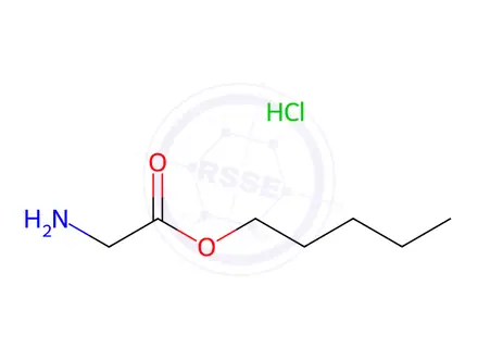 Chemical structure of GLYCINE N-PENTYL ESTER HYDROCHLORIDE