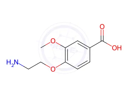 Chemical structure of 4-(2-Aminoethoxy)-3-methoxybenzoic acid