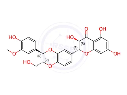 Chemical structure of Silibinin(A+B)