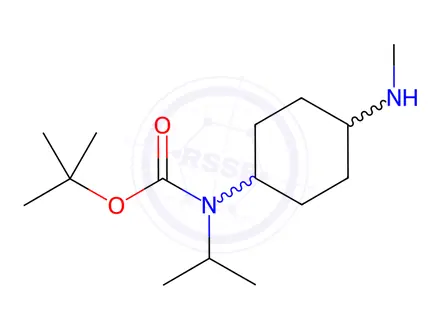 Chemical structure of Tert-butyl isopropyl(4-(methylamino)cyclohexyl)carbamate